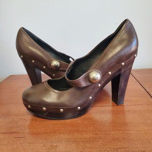 Coach Coleene Mary Jane Platform Heel 9.5